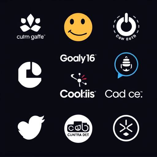 Logos of common third-party services that use cookies, such as Google Analytics and advertising networks.